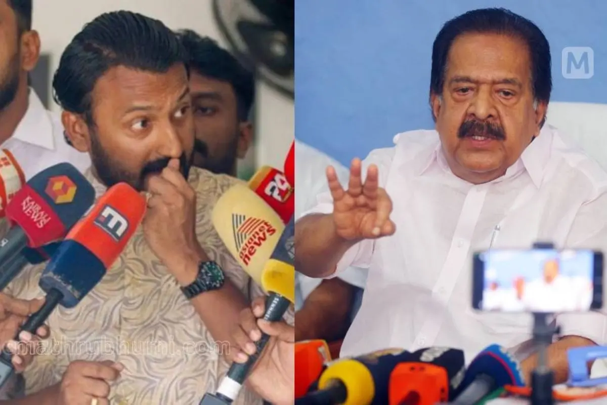 Rahul Mamkootathil; Ramesh Chennithala | Photo: Mathrubhumi