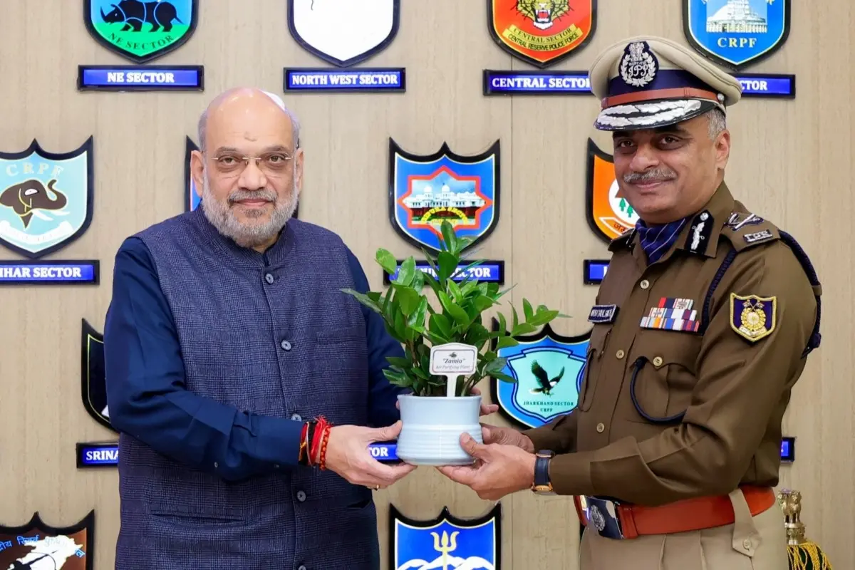 Union Home Minister Amit Shah with Anish Dayal Singh