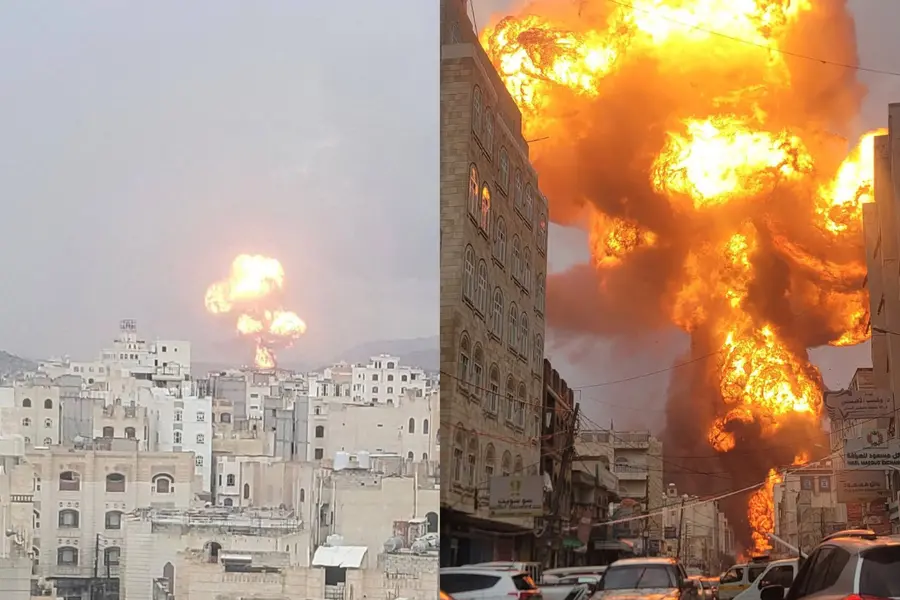 Images on social media show aftermath of Israeli airstrikes in Sanaa