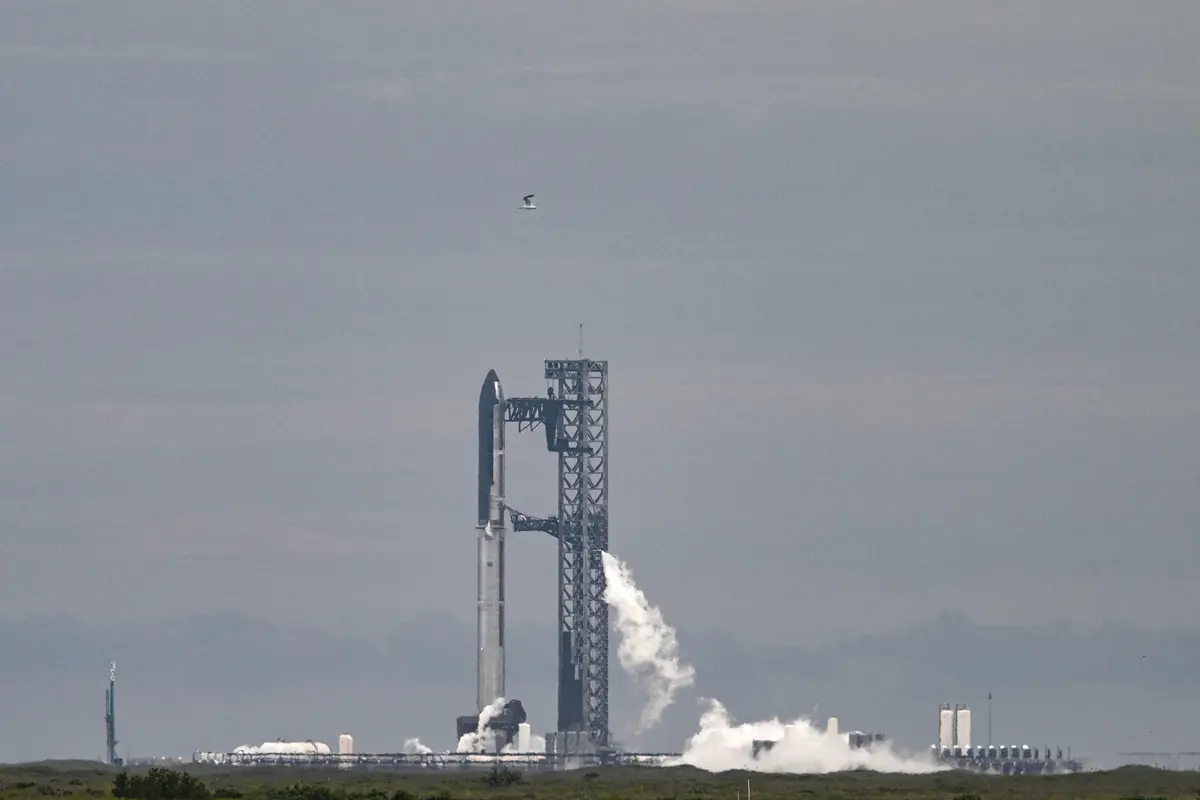 SpaceX's Starship is seen on the launchpad in Starbase, Texas, on August 24, 2025. SpaceX canceled a planned test flight for its Starship megarocket on August 24, saying it needed time to troubleshoot problems, in the latest setback for Elon Musk's behemoth after a series of explosive failures. | Photo: AFP