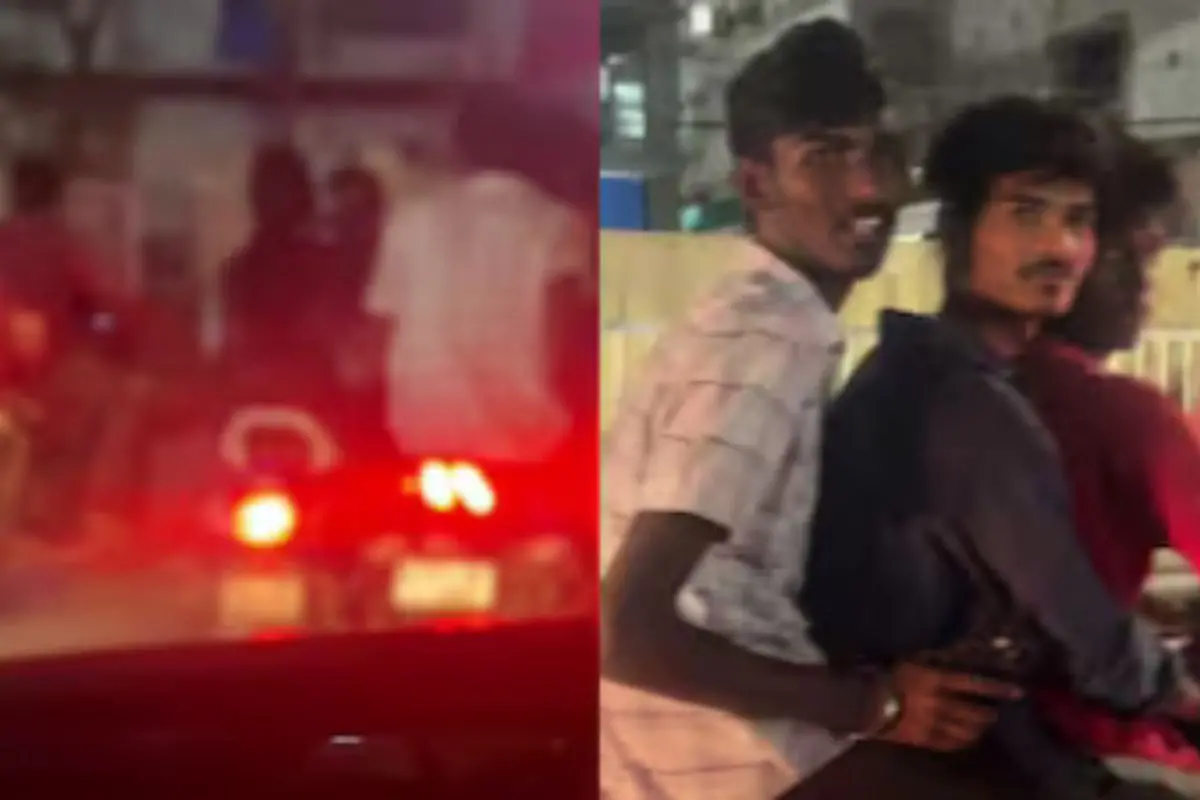 Screengrab of the viral video on X.