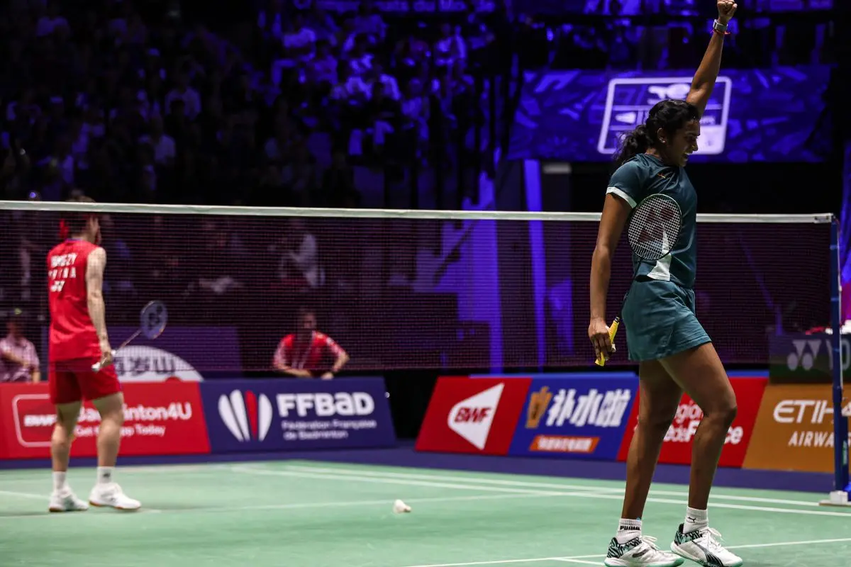 PV Sindhu cruise to quarters with stunning win in the BWF World Championships in Paris, France, on Thursday. | Photo credit: BWF/Badminton Photo