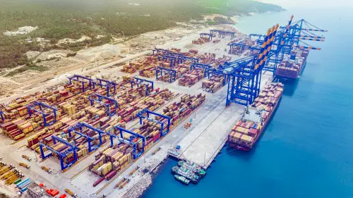 A view of the Vizhinjam International Seaport, Thiruvananthapuram, India's first semi-automated transhipment port | Photo:  ANI