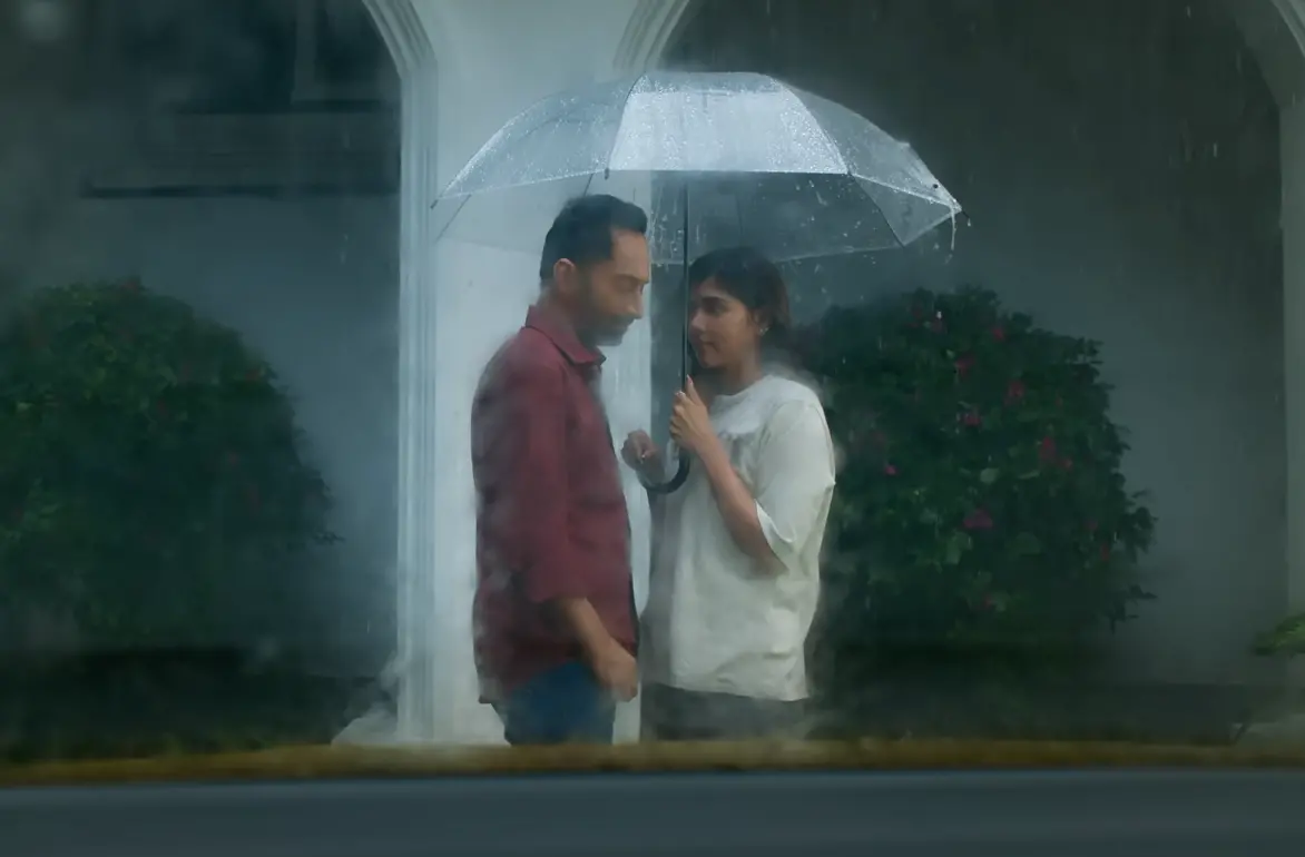 Fahadh and Kalyani in the movie
