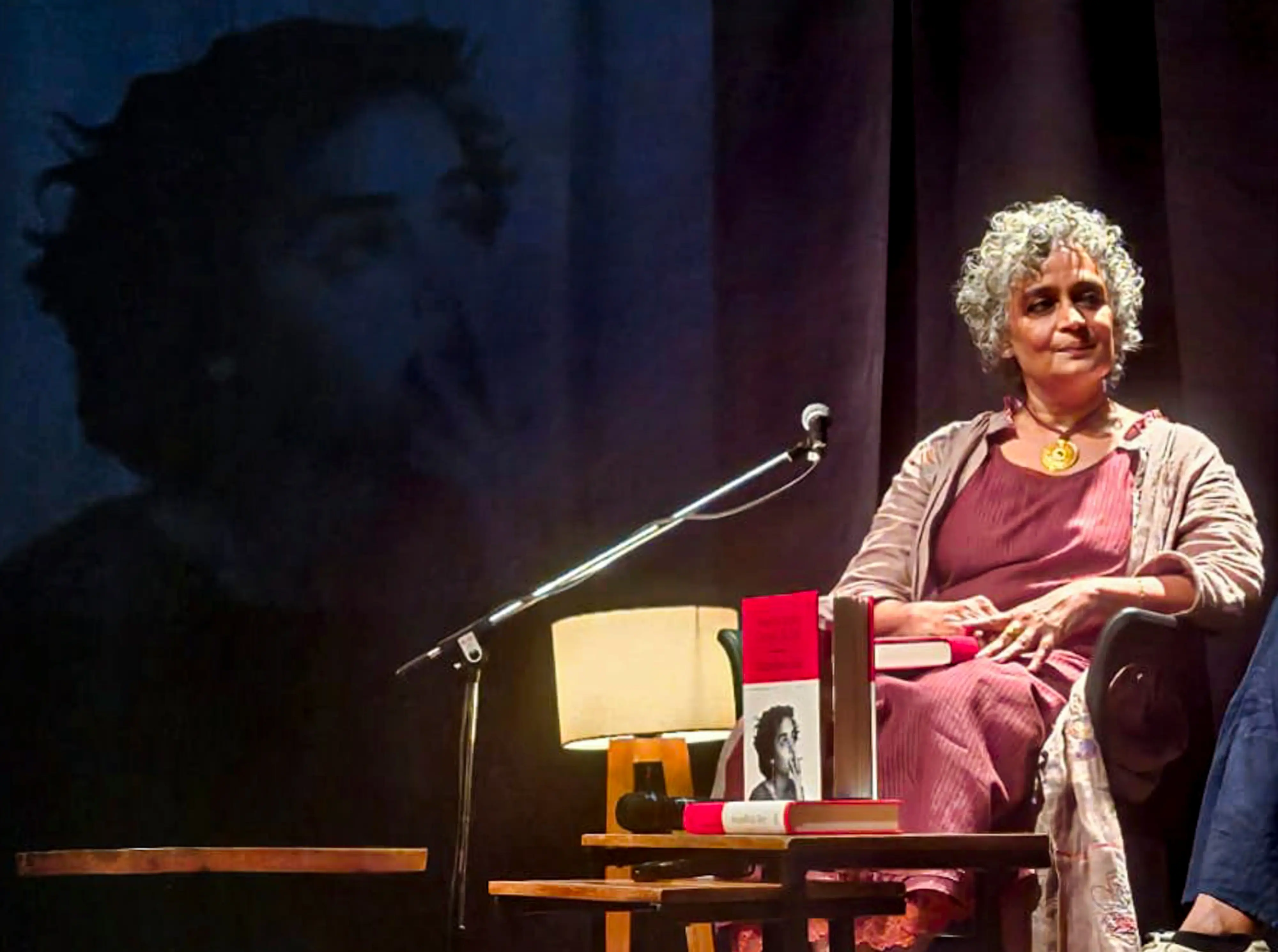 Booker Prize-winning author Arundhati Roy during a private launch of her memoir, 'Mother Mary Comes To Me', in New Delhi | Photo: PTI