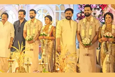 Prithviraj, Dileep among others attend wedding of Malayalam actor Ramu’s daughter in Thrissur| WATCH