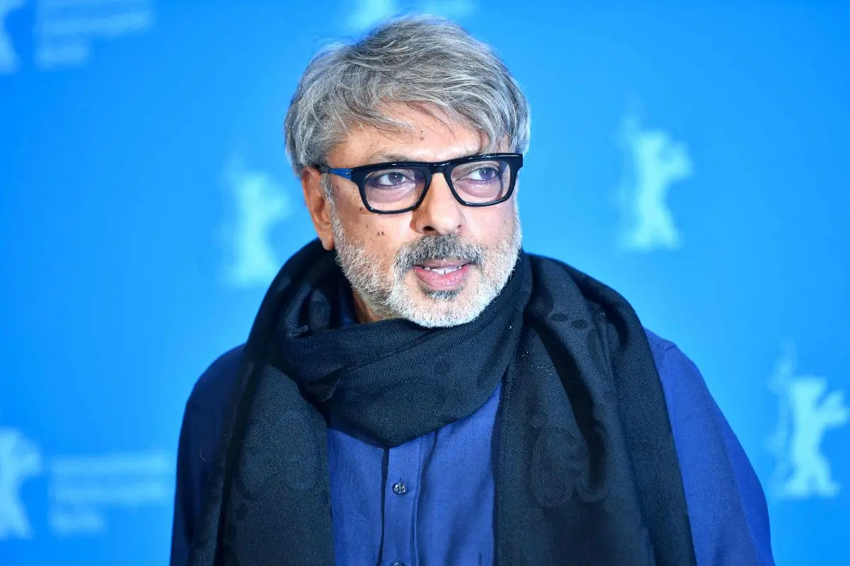 Bollywood film director Sanjay Leela Bhansali at the 72nd Berlinale Film Festival in Berlin on February 16, 2022. (Photo by Stefanie LOOS / AFP)