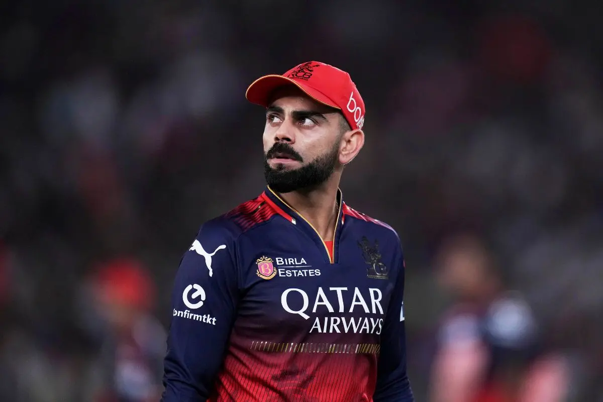 Royal Challengers Bengaluru's Virat Kohli gestures in the field during the Indian Premier League cricket final match. Photo: AP