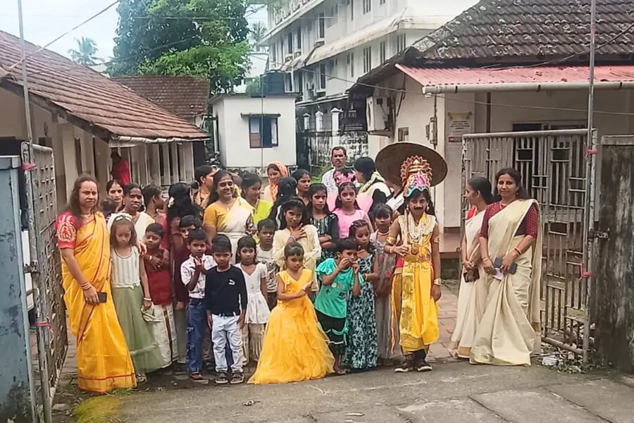 Kerala govt school, where a Bihari boy plays Maveli and Onam belongs to non-Malayali students