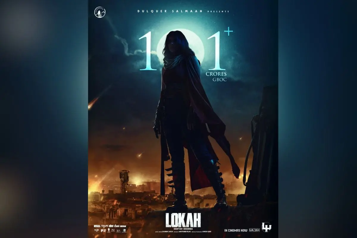 ₹101 crore collection announcement poster of the movie 'Lokah' | Photo: Special arrangement