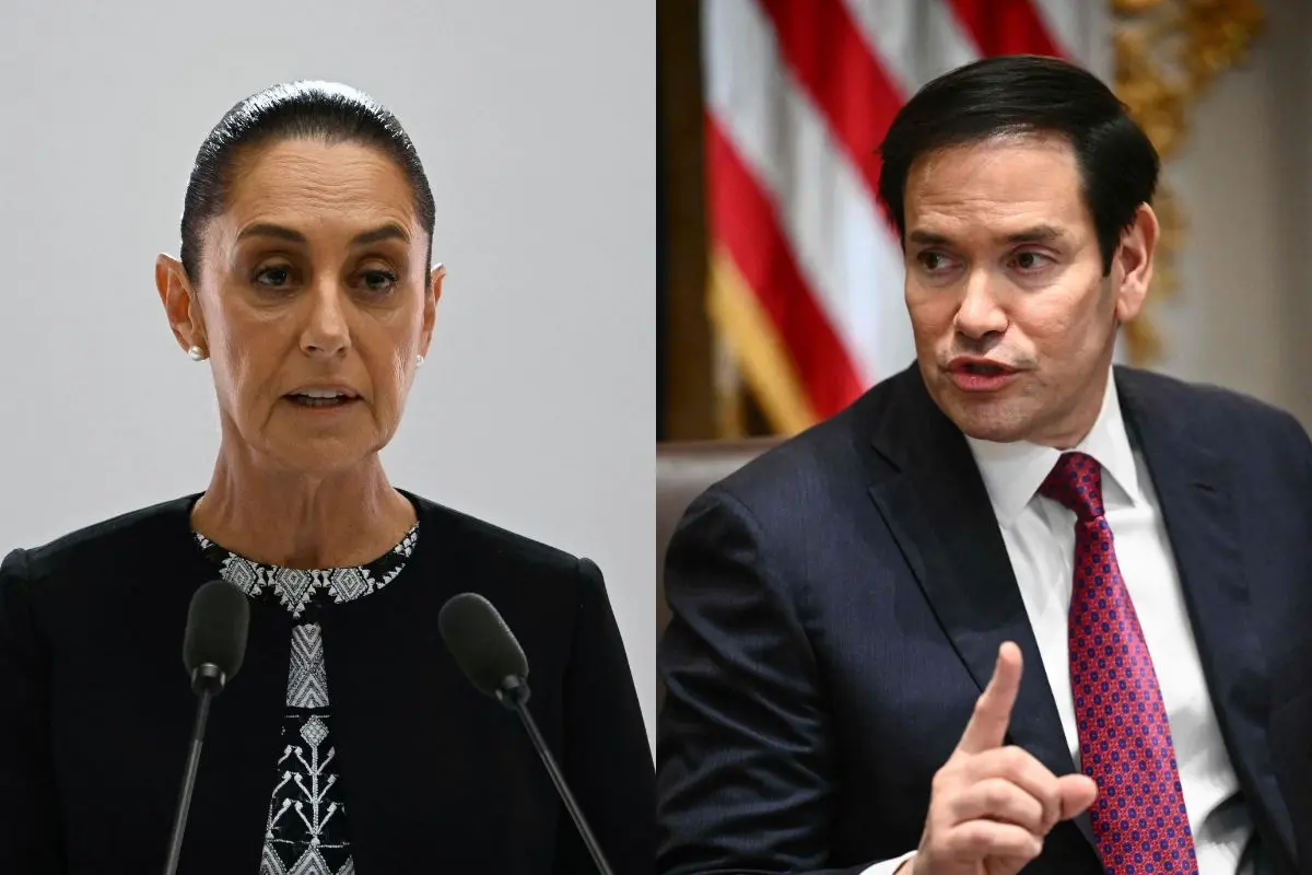 Claudia Sheinbaum, Marco Rubio | Photo: AFP
