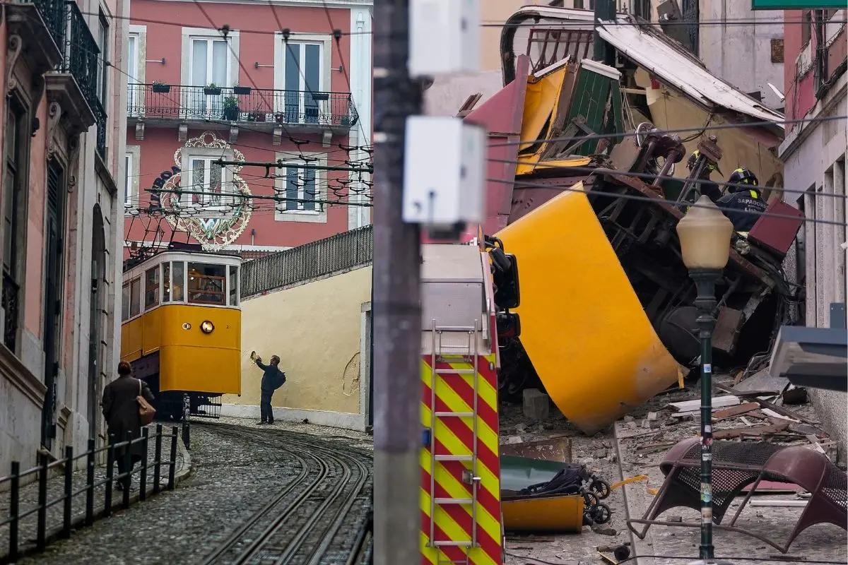 Funicular railway accident in Lisbon | Photo: AP, AFP