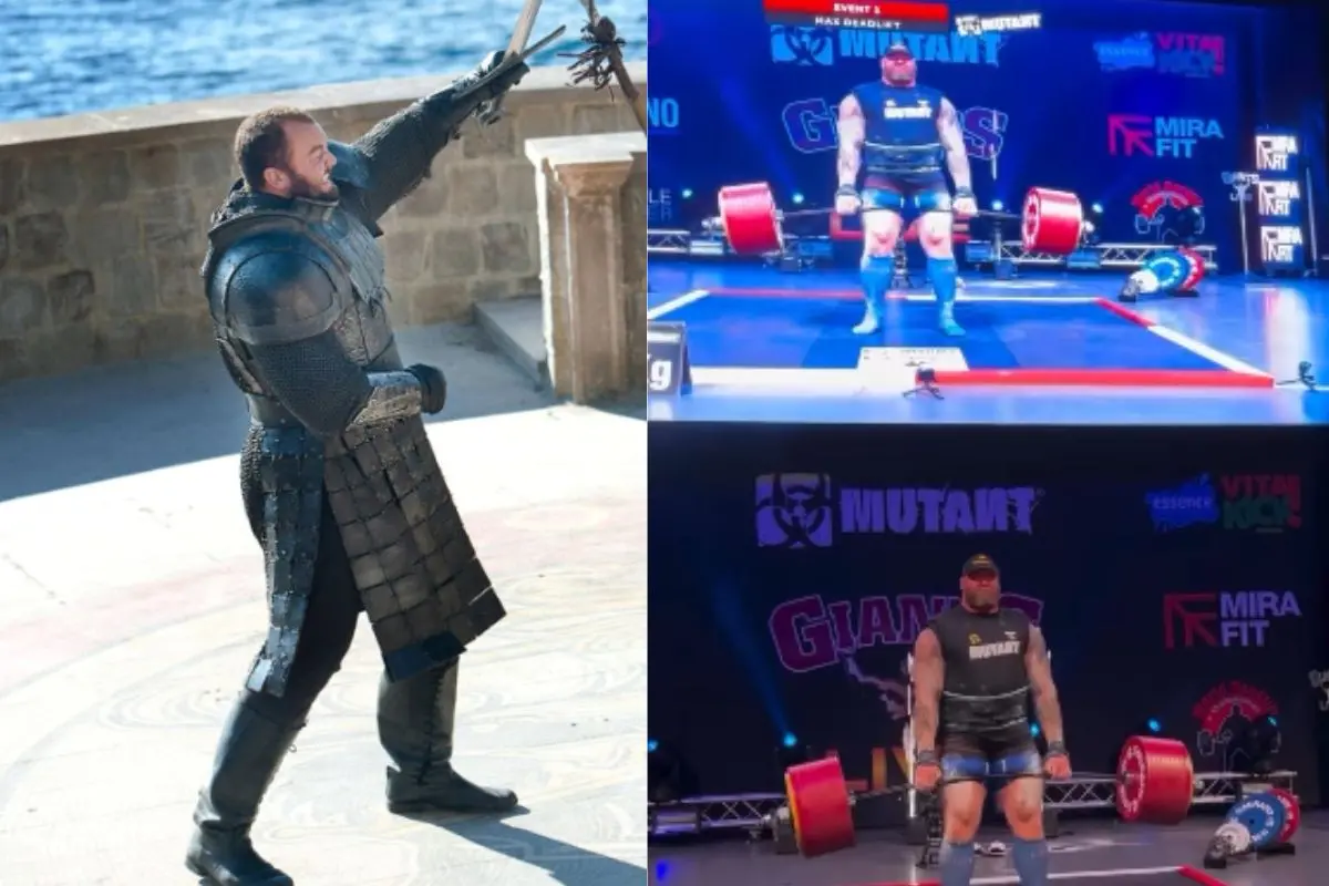 Hafthor Bjornsson, best known for his role as Gregor Clegane (Mountain) in Game of Thrones (Photo: IMDB, Instagram screengrab)