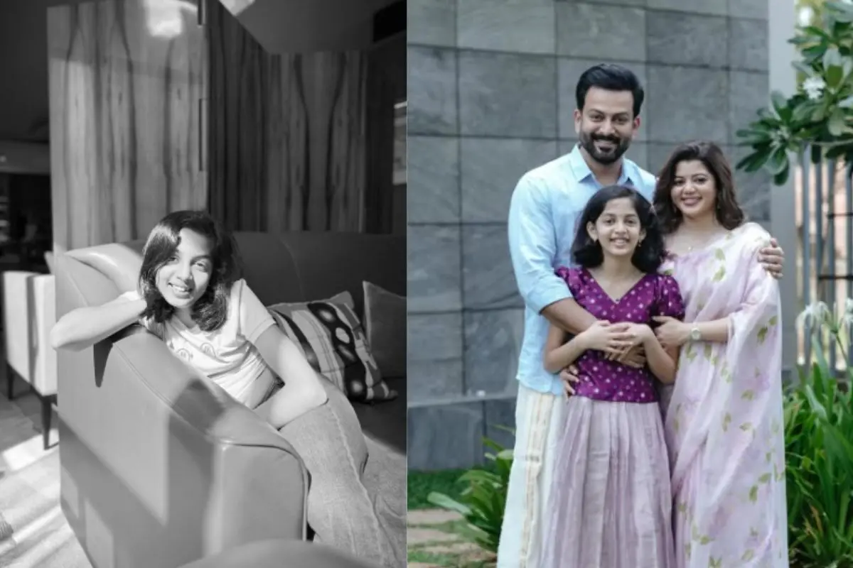 Prithviraj and Supriya with their daughter (Photo: Instagram)