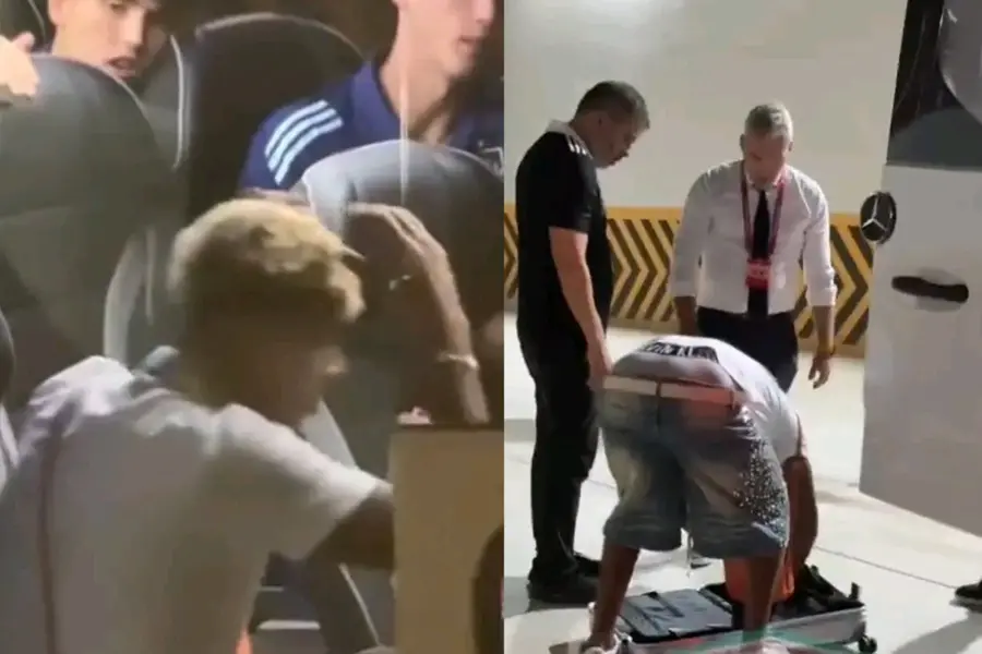 Screengrab from viral clip shows Yamal searching for passport