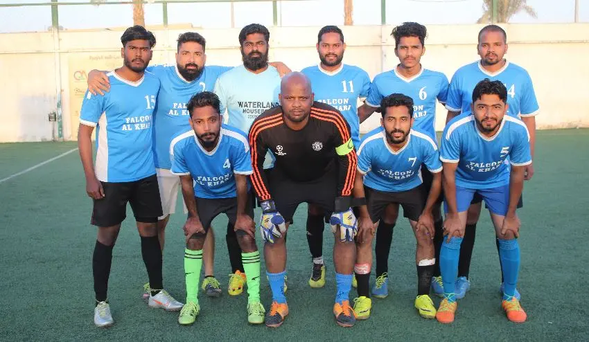 ഇന്റര് കേളി ഫുട്ബോള് ടൂര്ണമെന്റില് വിജയികളായ അല്ഖര്ജ് ഏരിയ ടീം