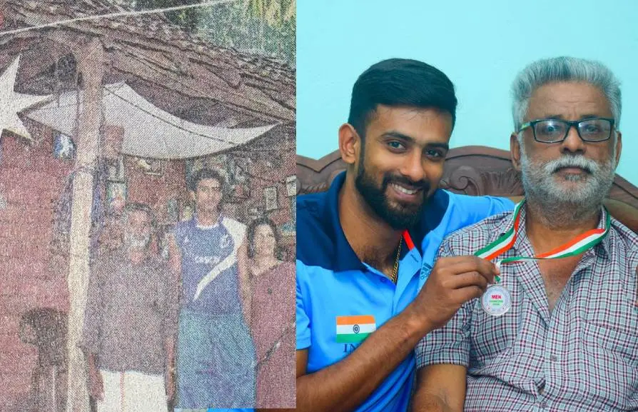 മനു ജോസഫ് അച്ഛനോടൊപ്പം    Photo Courtesy: FB Page|Manu Joseph