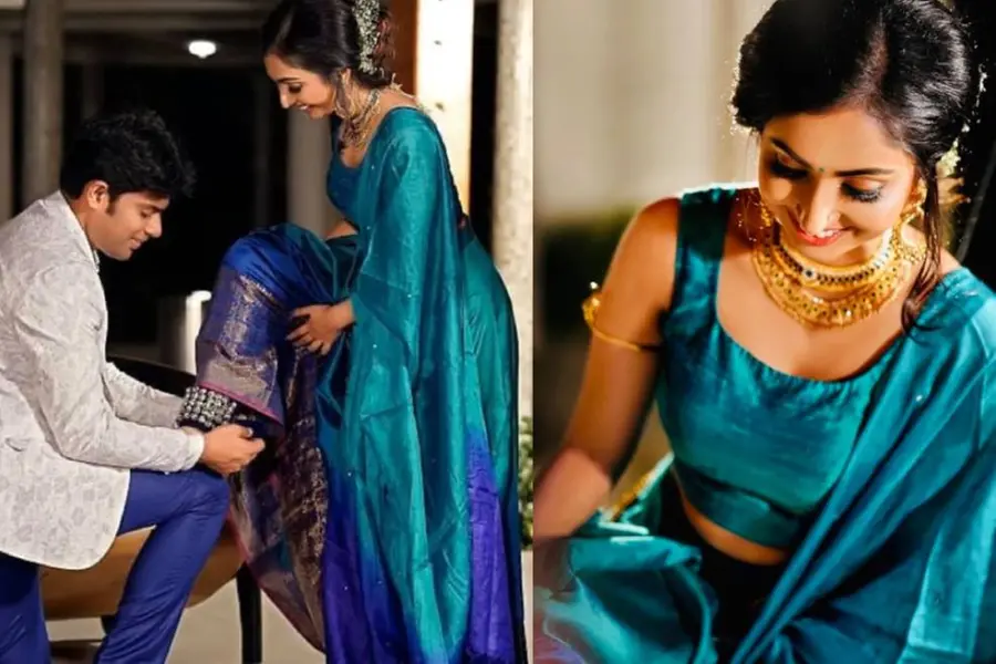 ചിലങ്ക കെട്ടിക്കൊടുത്ത് വിവാഹനിശ്ചയം; ഒരു നാടോടിക്കഥ പോലെയെന്ന് ഉത്തര ഉണ്ണി