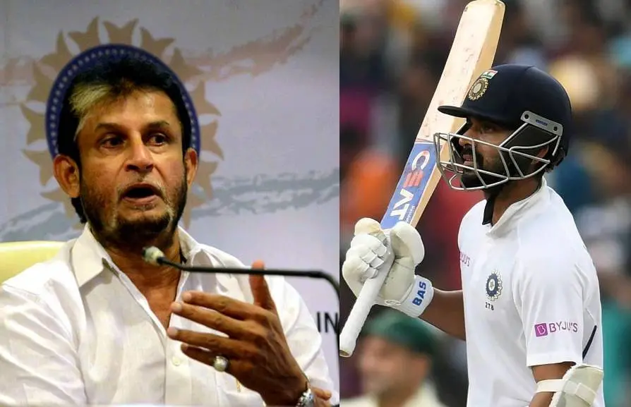 Sandeep Patil and Ajinkya Rahane Photo Courtesy: BCCI