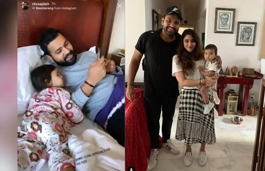 Rohit Sharma and Ritika Sajdeh Photo Courtesy: Instagram|ritssajdeh
