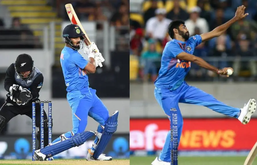 KL Rahul and Jasprit Bumrah Photo Courtesy: BCCI