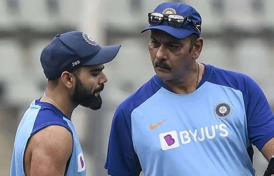 Virat Kohli and Ravi Shastri Photo Courtesy: AFP