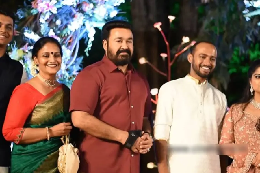 ഭാഗ്യ നായികയുടെ മകന്റെ വിവാഹസത്കാരത്തില്‍ തിളങ്ങി മോഹന്‍ലാല്‍