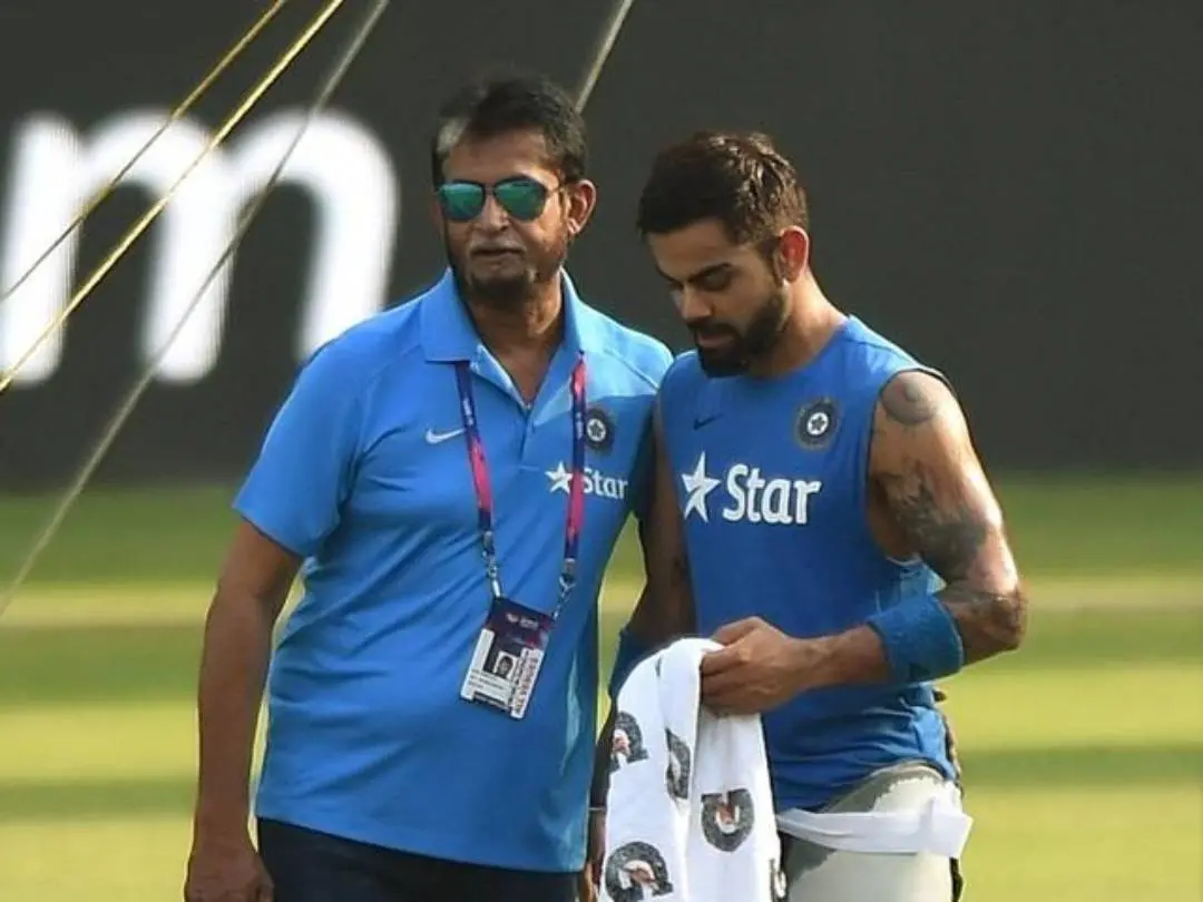 Sandeep Patil and Virat Kohli Photo Courtesy: AFP