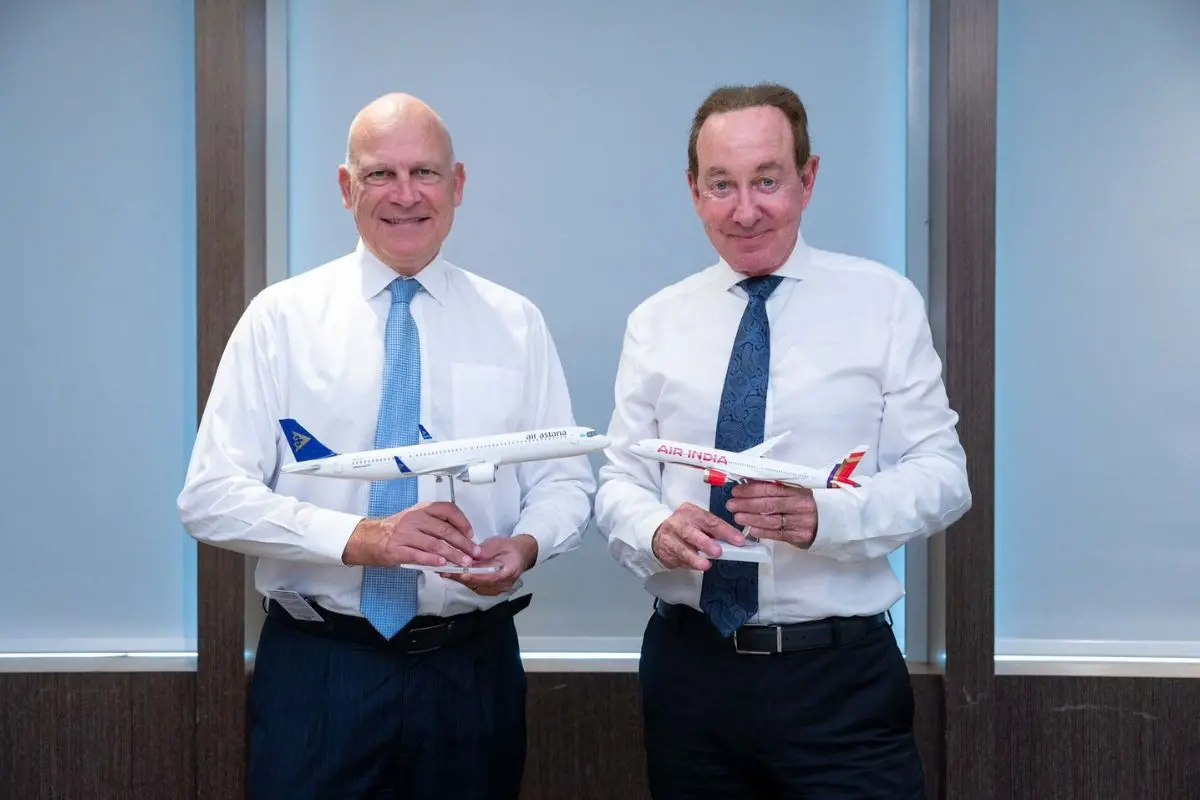 Campbell Wilson Peter Foster after codeshare agreement