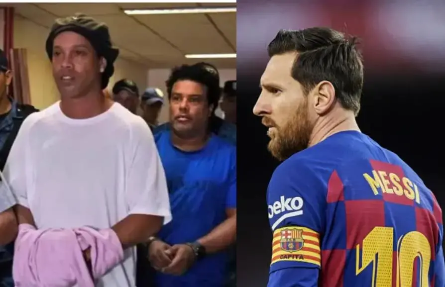 Ronaldinho and Lionel Messi  Photo: Twitter