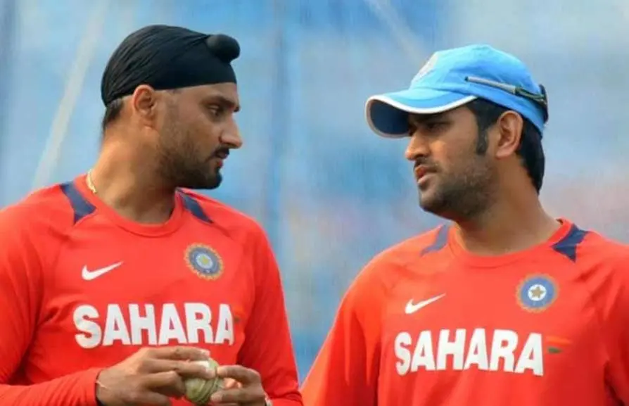 Harbhajan Singh and MS Dhoni  (File Photo)   Photo Courtesy: AFP