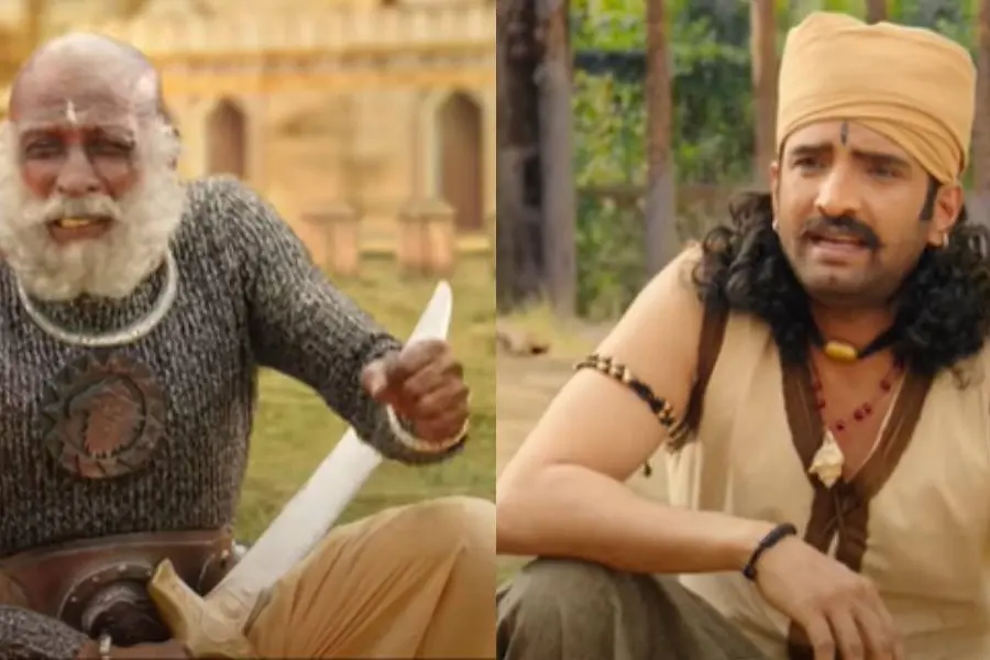 ബാഹുബലിയായി സന്താനം, കട്ടപ്പയായി മൊട്ട രാജേന്ദ്രൻ; ബിസ്കോത് ട്രെയ്ലർ