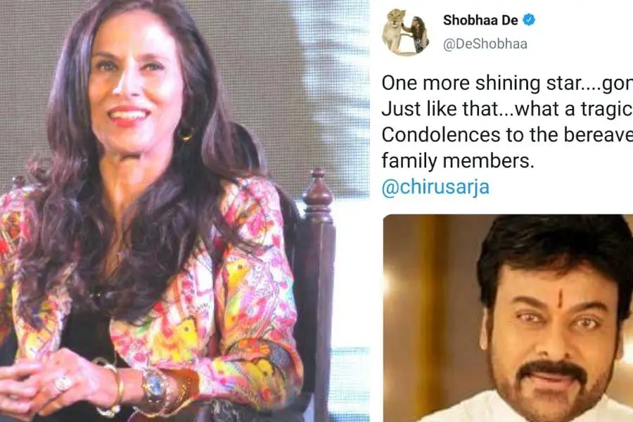 കന്നഡ നടനു പകരം ചിരഞ്ജീവിയുടെ ചിത്രം, പിന്നീട് ട്വീറ്റ് പിന്വലിച്ച് ശോഭാ ഡേ