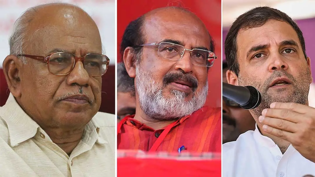 കെ. വേണു, തോമസ് ഐസക്, രാഹുല് ഗാന്ധി