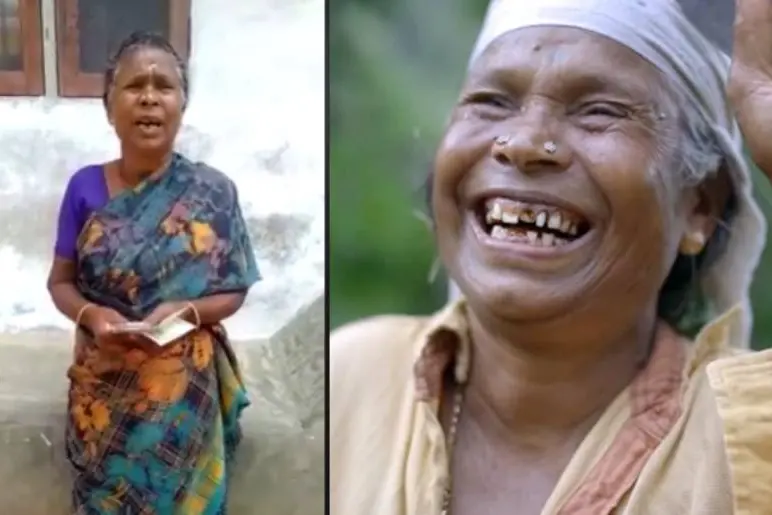 പെൻഷൻ പണം നഞ്ചമ്മയുടെ വീട്ടിലെത്തി; മനസ്സു നിറഞ്ഞ ചിരി, പിന്നെ പാട്ടും