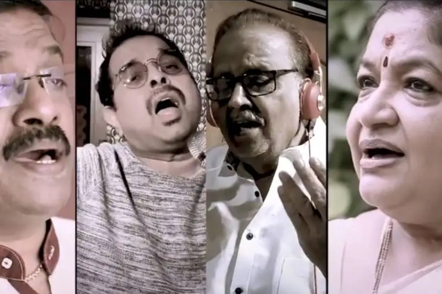 നമുക്ക് മനസ്സാലൊരുമിക്കാം, എസ് പി ബിയും ശങ്കര് മഹാദേവനും ശരതും ചിത്രയും പാടുന്നു