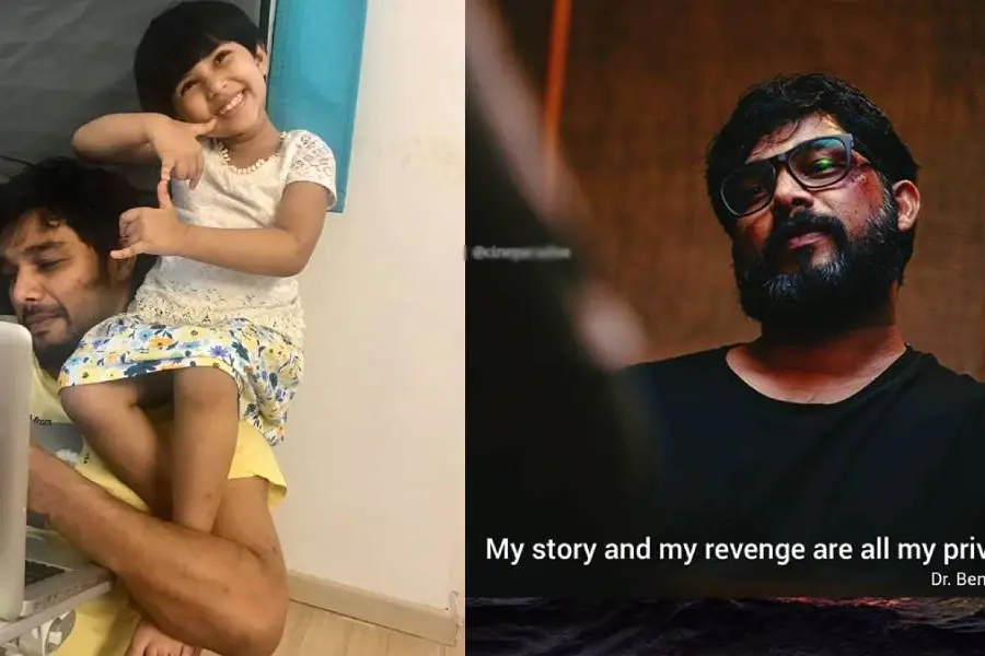'ബെഞ്ചമിന് ലൂയിസിനെ ഹാക്ക് ചെയ്യാന്' സമ്മതിക്കാതെ തോളില് കയറി മകള്, വൈറലായി ചിത്രം