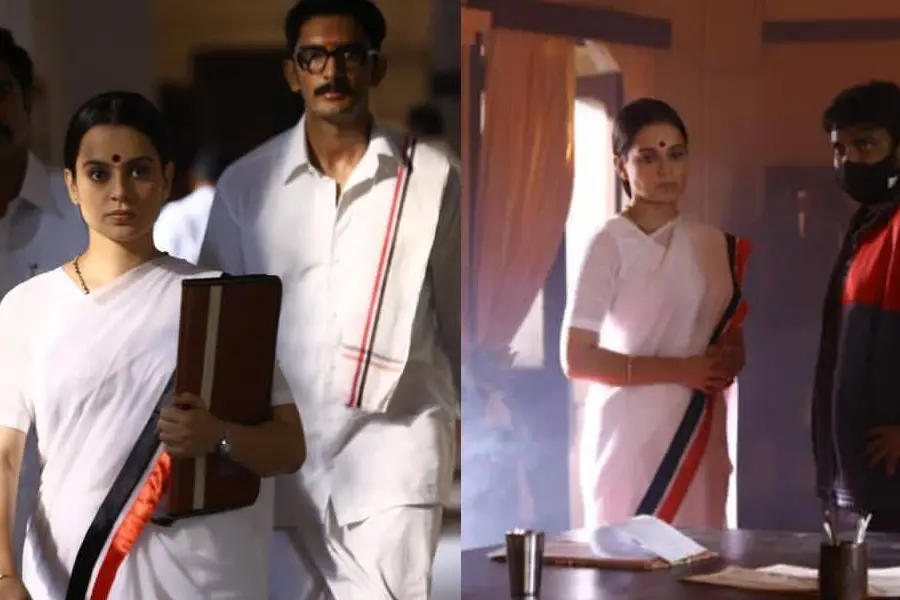 ജയ അമ്മയുടെ ചരമദിനം, 'തലൈവി'യിലെ പുത്തൻ ചിത്രങ്ങൾ പങ്കുവച്ച് കങ്കണ