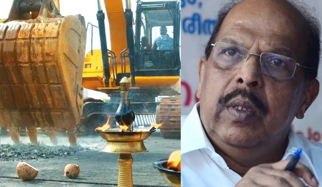 പാലാരിവട്ടം പാലം പൊളിക്കുന്നു| മന്ത്രി ജി.സുധാകരൻ | ഫോട്ടോ: മാതൃഭൂമി