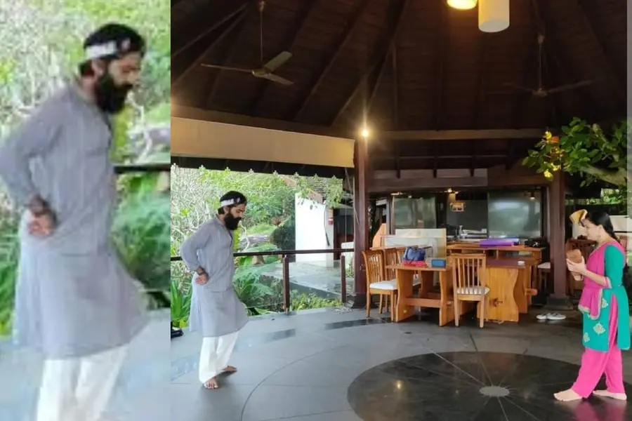 ശരണ്യ മോഹന് മുന്നിൽ അനുസരണയുള്ള വിദ്യാർഥിയായി സിമ്പു; വെെറൽ ചിത്രം