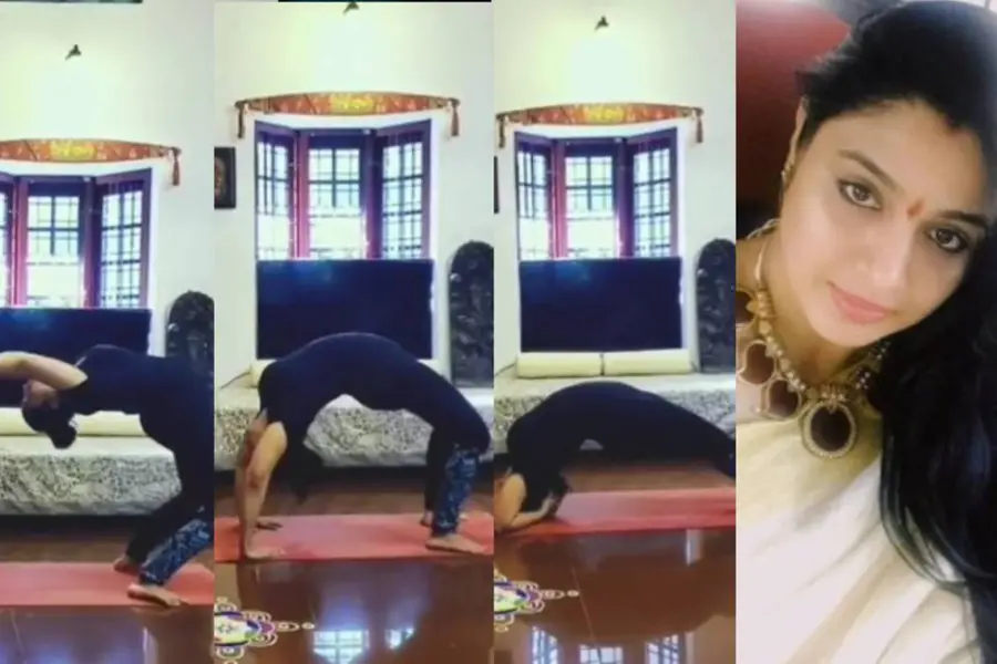 കടുത്ത യോഗാഭ്യാസവുമായി സംയുക്ത വർമ; വീഡിയോ വൈറൽ