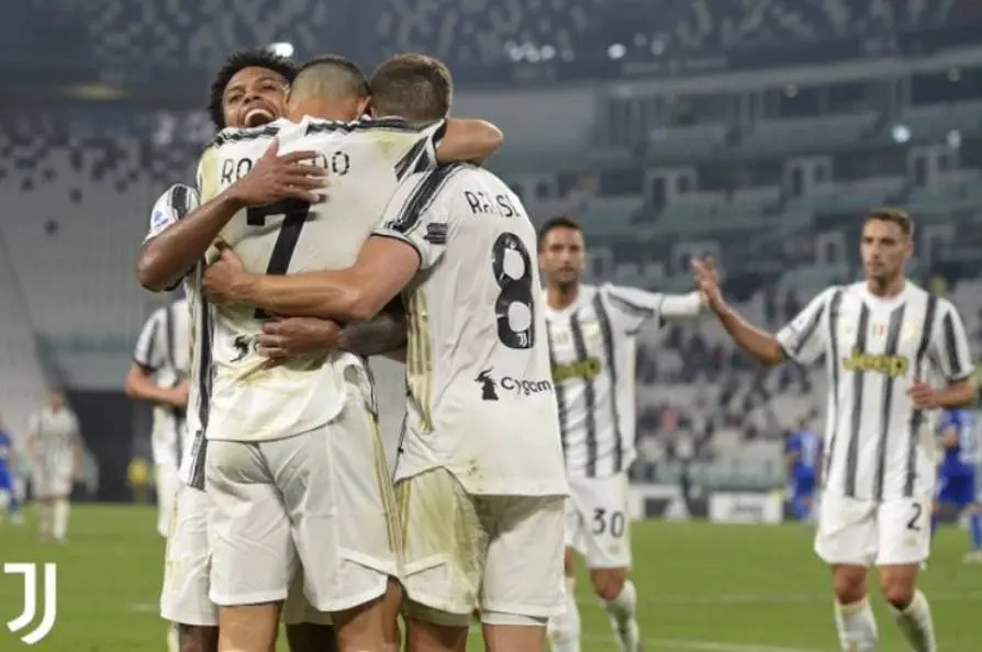 യുവന്റസ് ടീമിന്റെ ഗോളാഘോഷം | Photo: Twitter|Juventus