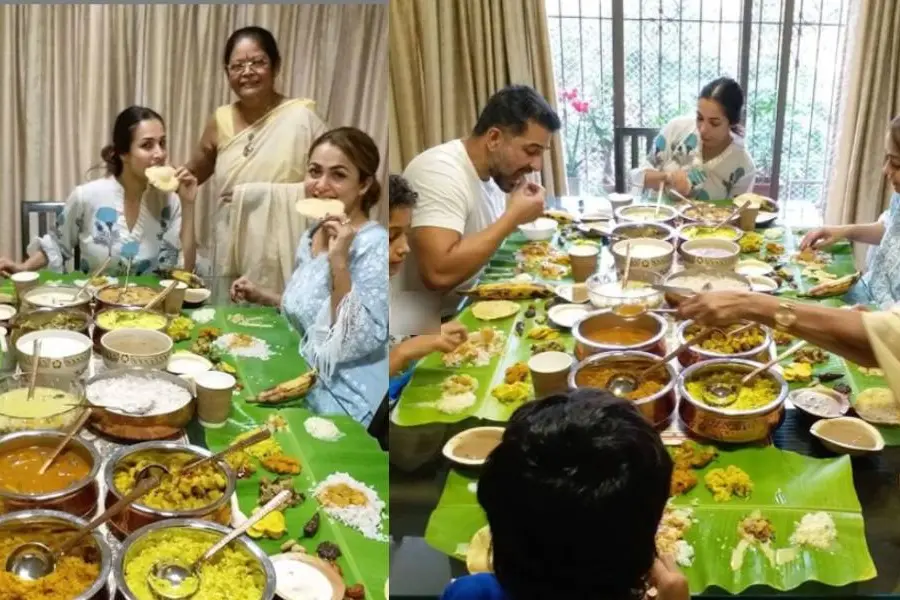 മക്കൾ ബോളിവുഡ് താരങ്ങൾ, മലയാളം മറക്കാത്ത അമ്മ; ഇല നിറഞ്ഞ് മലൈകയുടെ ഓണസദ്യ