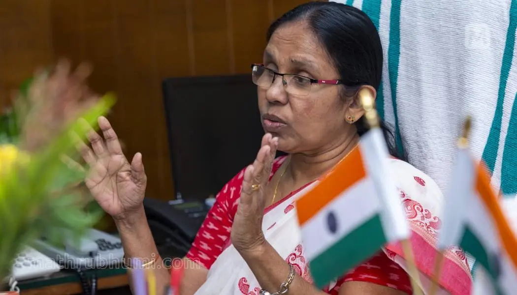 KK Shailaja. Photo: Mathrubhumi Archives