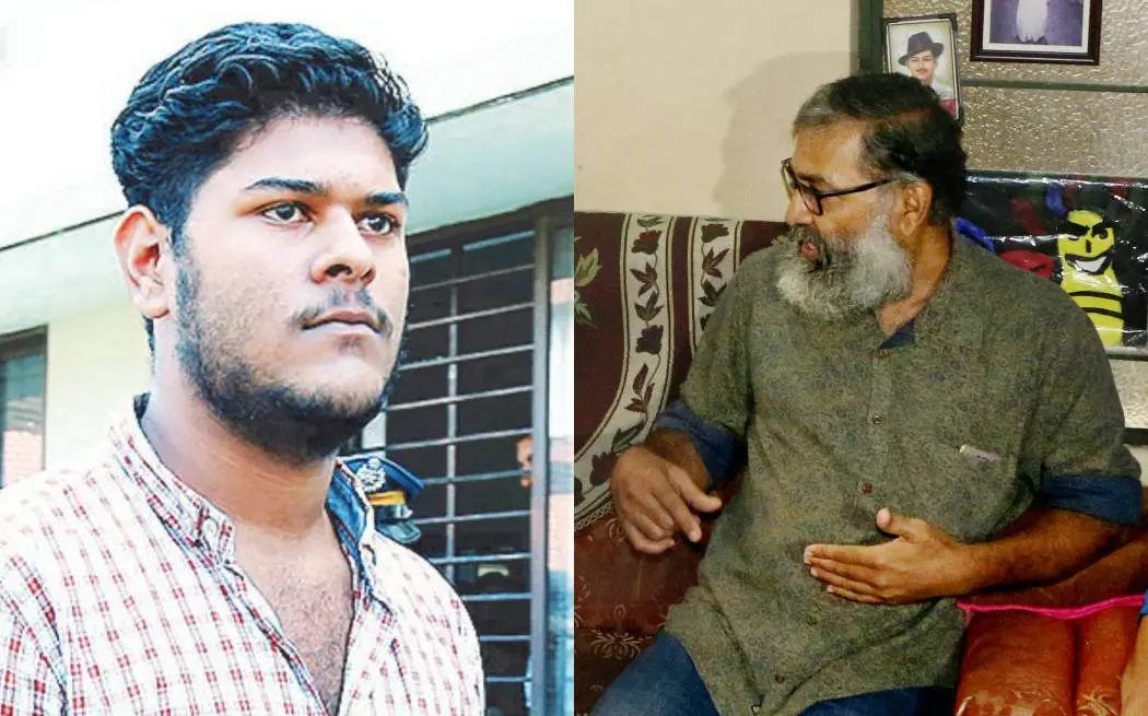 അലന് ഷുഹൈബും പിതാവ് മുഹമ്മദ് ഷുഹൈബും |Photo:Mathrubhumi