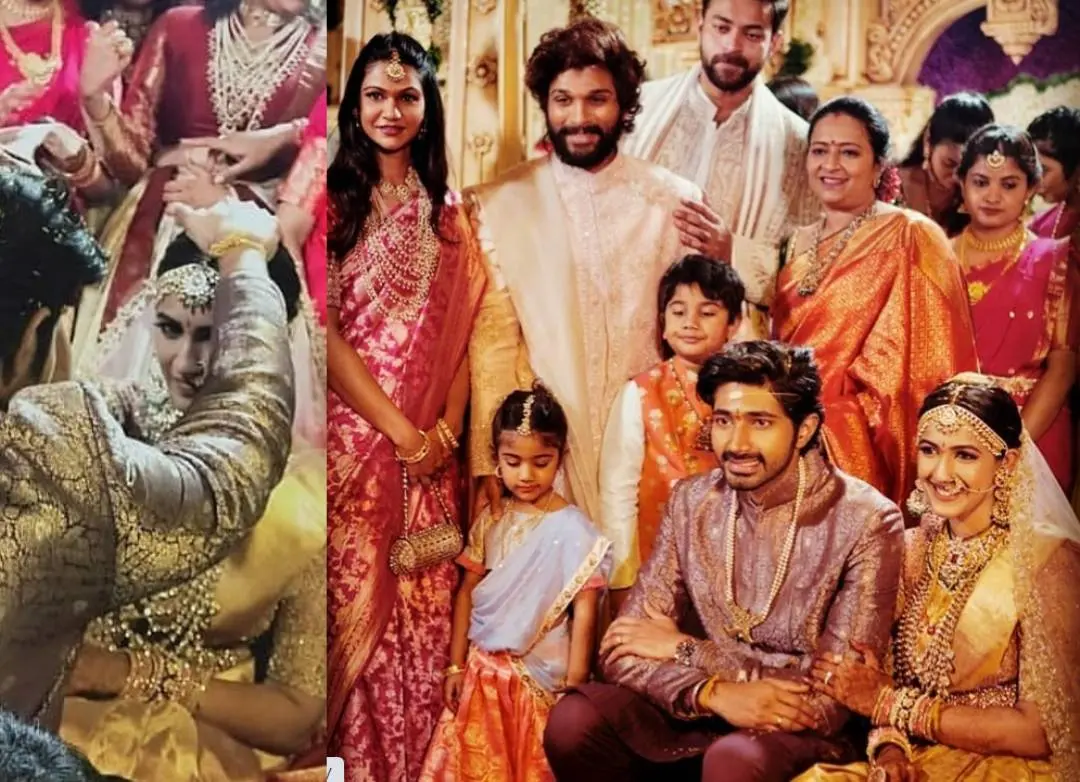 നിഹാരികയുടെ വിവാഹത്തിൽ നിന്നും| Photo: Instagram.com|p|CIlhcS6Mcwp|