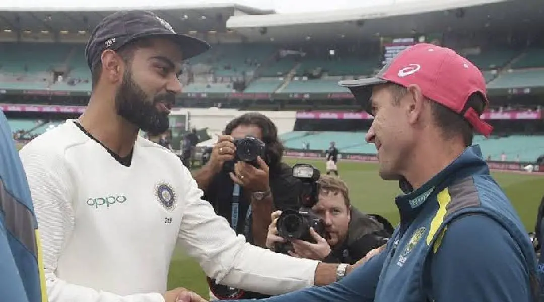 വിരാട് കോലിയും ലാംഗറും | Photo: twitter.com|man4_cricket