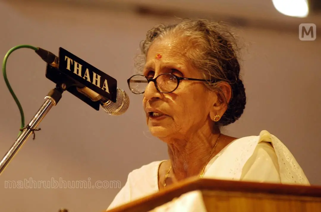 ഡോ. എം. ലീലാവതി | ഫോട്ടോ: ജെ. ഫിലിപ്പ് മാതൃഭൂമി