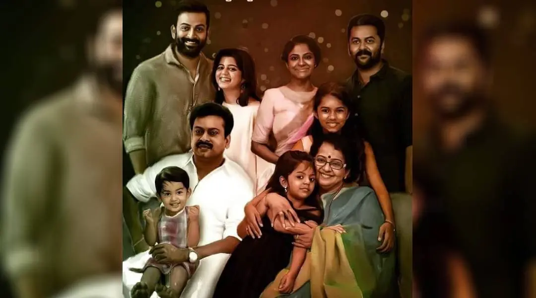 മുസി എന്ന കലാകാരൻ വരച്ച സുകുമാരന്റെ കുടുംബ ചിത്രം | ഫോട്ടോ: www.instagram.com|therealprithvi|