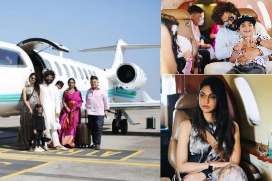 വർഷങ്ങൾക്ക് ശേഷം കുടുംബത്തോടൊപ്പം ഒരു യാത്ര; ഉദയ്പൂരിലേക്ക് സ്വകാര്യ വിമാനത്തിൽ പറന്ന് അല്ലു